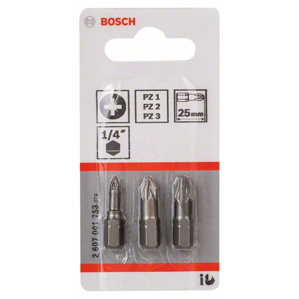 Bosch  Schrauberbit-Set Extra Hard 3-teilig Pz 10 mm Bild 1