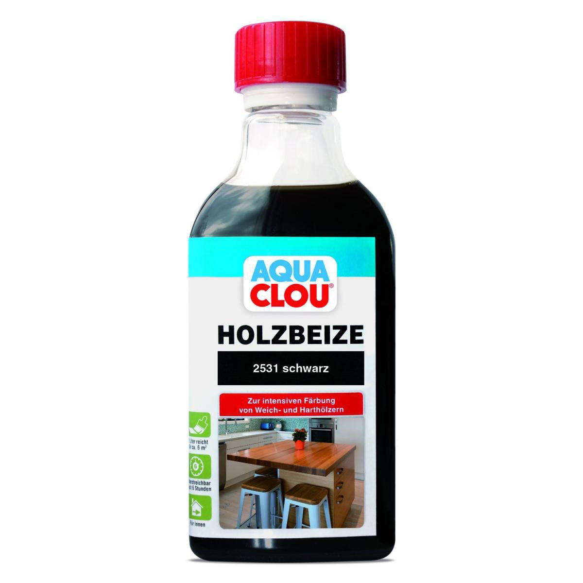 Clou B11 Aqua Holzbeize Schwarz 250 ml