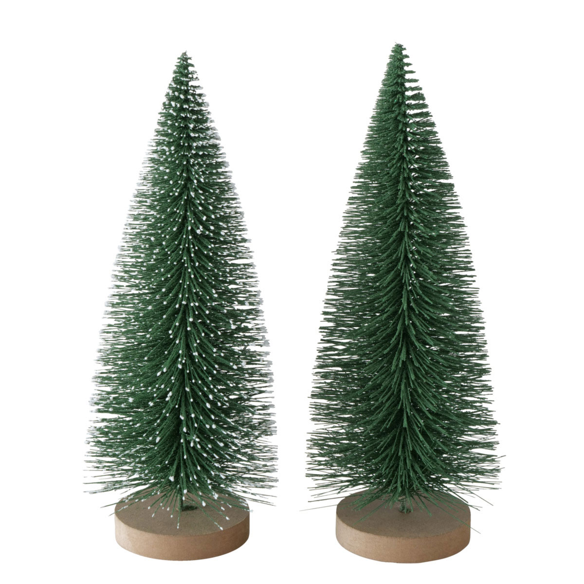 Dekoaufsteller Tarvo Baum 22 x 9 x 22 cm grün Holz Kunststoff Bild 2