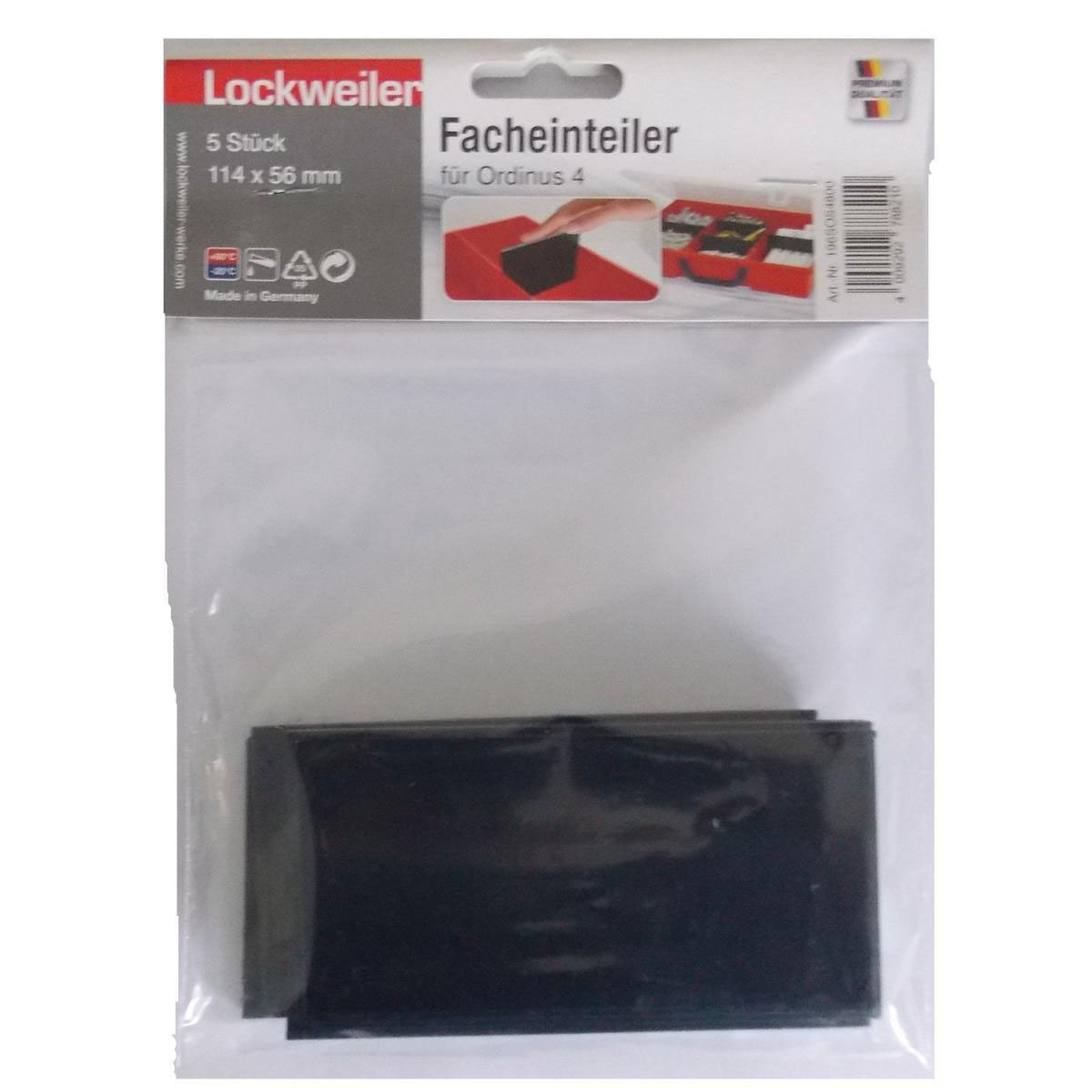 Tood Trennwand für Werkzeugkoffer Ordinus Separator 4 schwarz 5 Stück