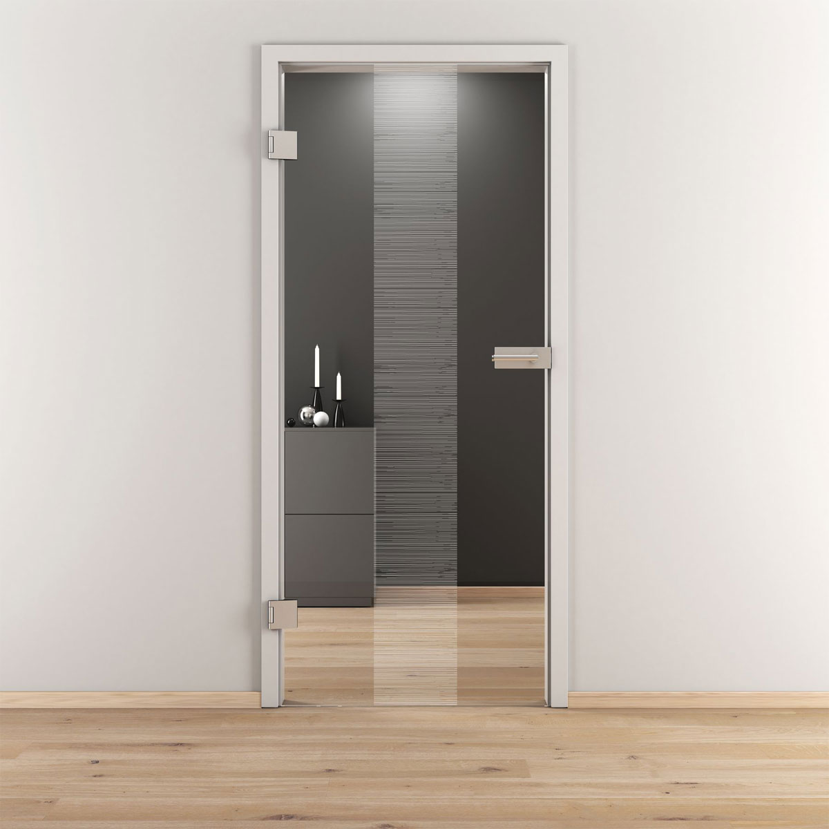 Novadoors Glasdrehtür NOVA 557 klar 95,9 x 197,2 cm Links Bild 2