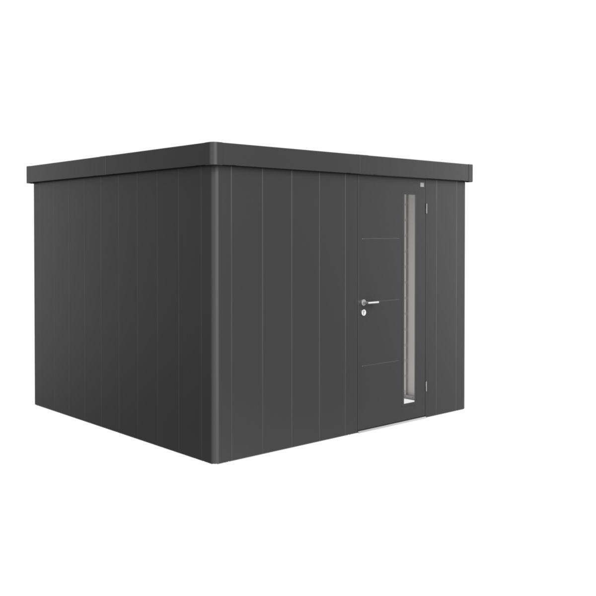 Biohort Gerätehaus Neo 3C Standardtüre dunkelgrau-metallic