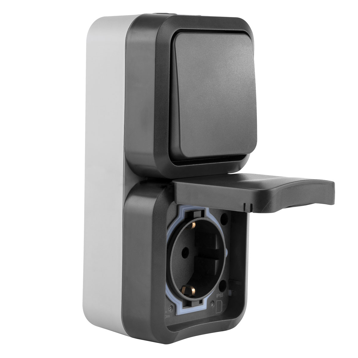 REV Ritter Kombi A/W-Schalter + Steckdose AquaStorm senkrecht Bild 7