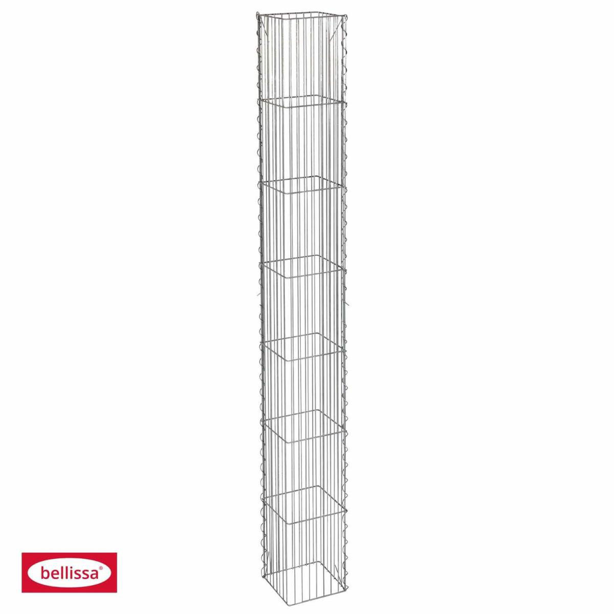 Steinsäule eckig 2- teilig 20 x 20 x 175 cm verzinkt Bild 1