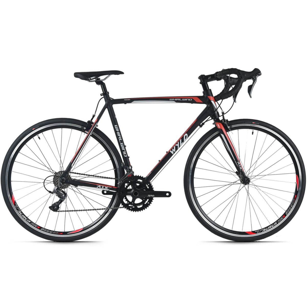 WYLD Rennrad 28'' Whirlwind 100 Schwarz-Rot 16 Gänge RH 60 cm