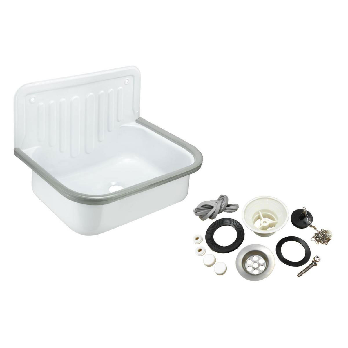 Stahlausgussbecken-Set