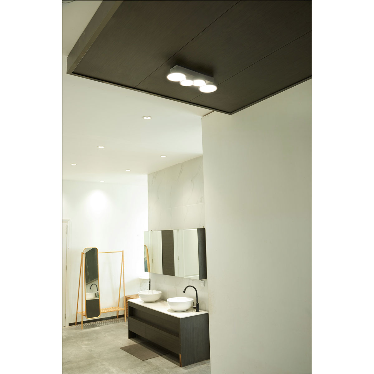 Lightme Badleuchte Aqua IP 44 4er Deckenleuchte Chrom Bild 2