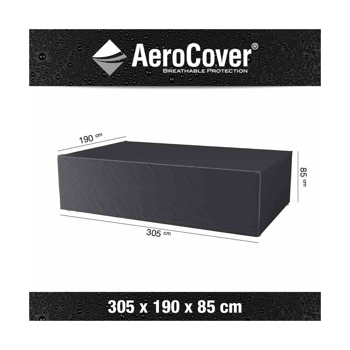 AeroCover Schutzhülle für Sitzgruppen 305 x 190 x 85 cm anthrazit Bild 2