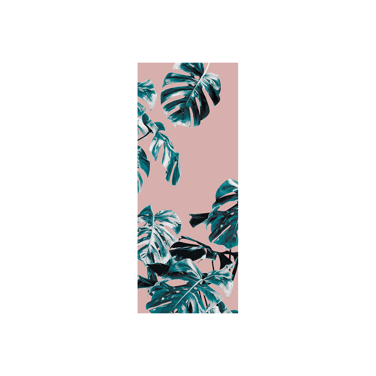 Komar  Vlies Fototapete Monstera Rosé Panel 100x250 cm Bild 2