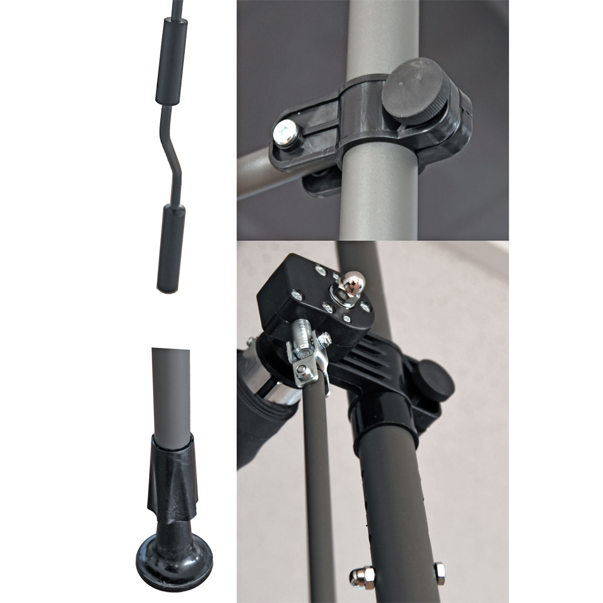 Klemmmarkise 300x120x300 cm grau Bild 5