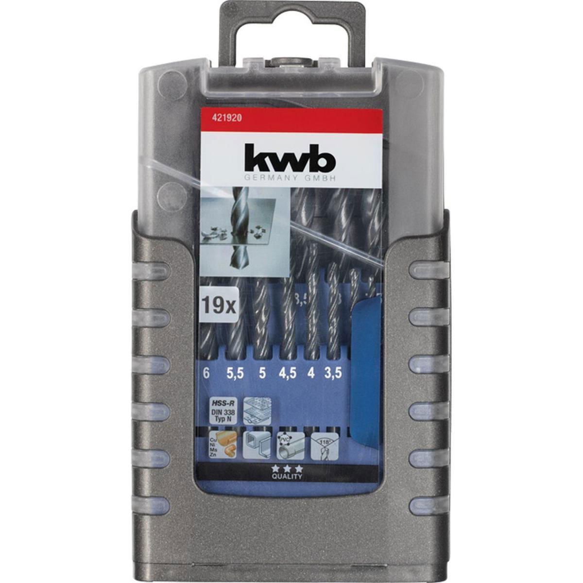 kwb  Spiralbohrer 19 teilig Bild 2