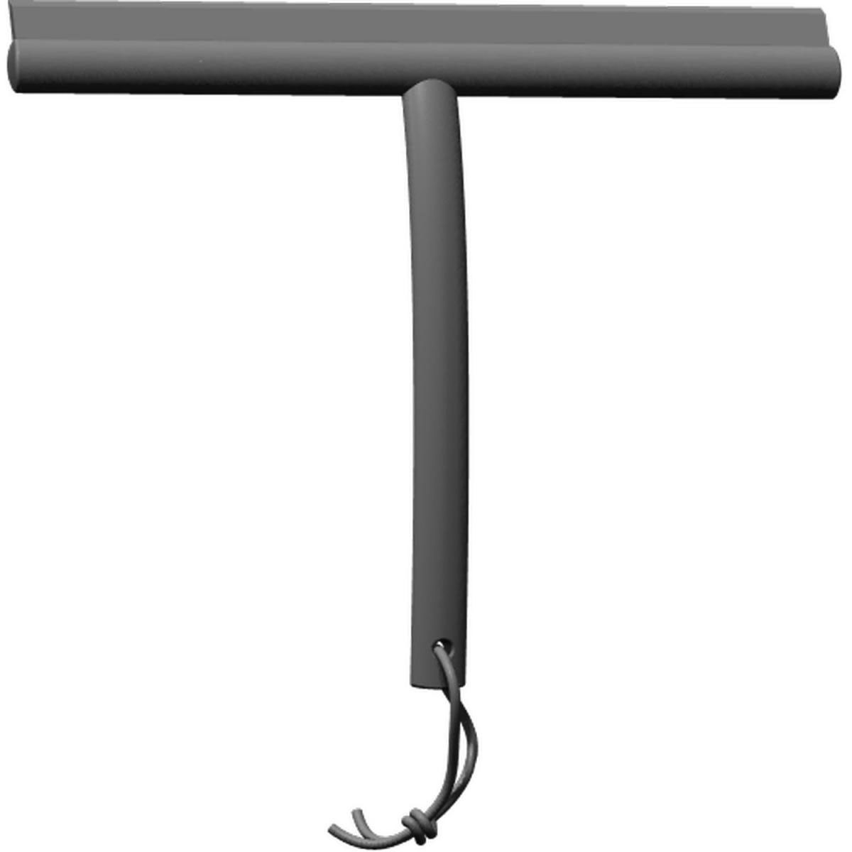 Scanbad Duschabzieher dunkelgrau mit Silikonhaken