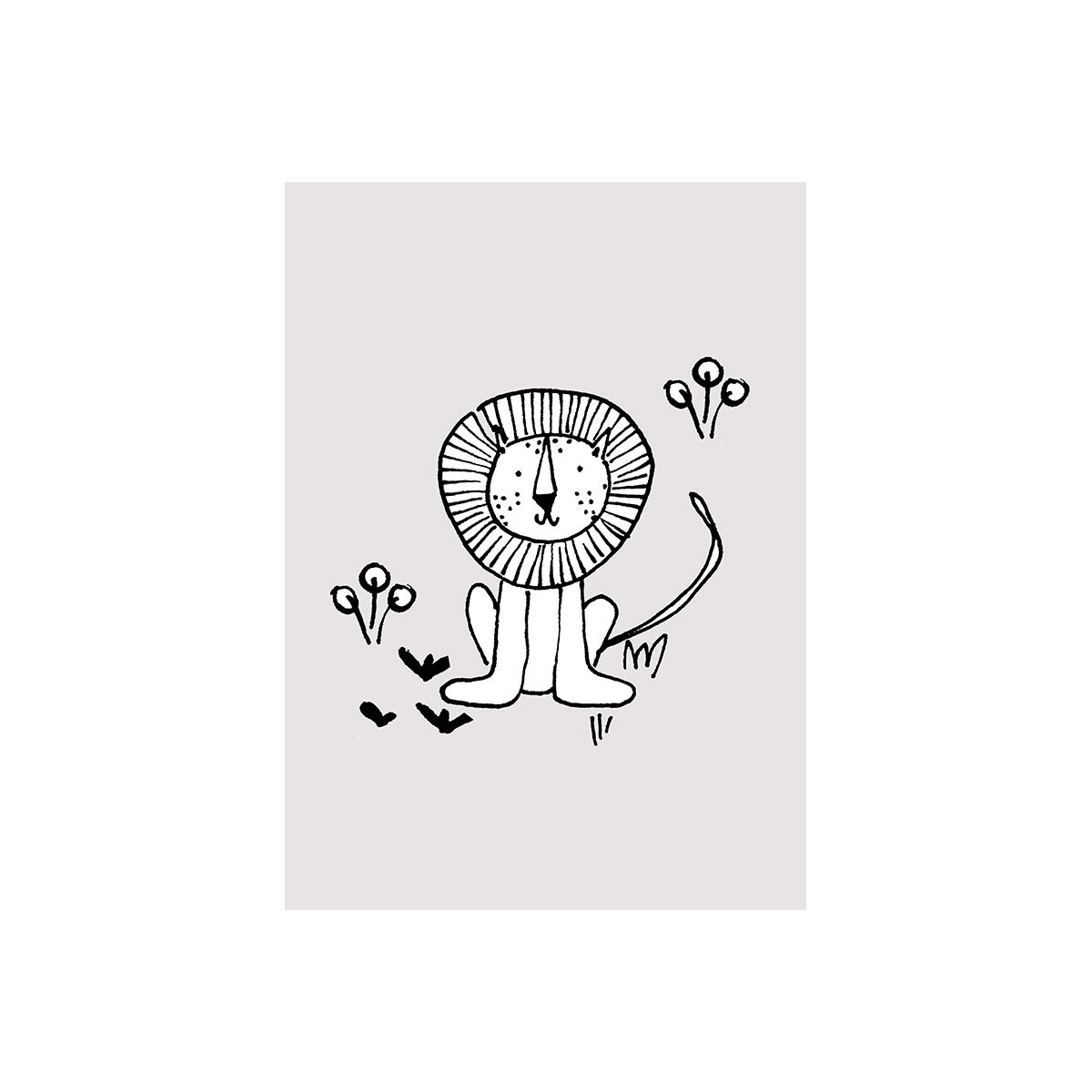 Komar  Wandbild Scribble Lion 30x40 cm Bild 2