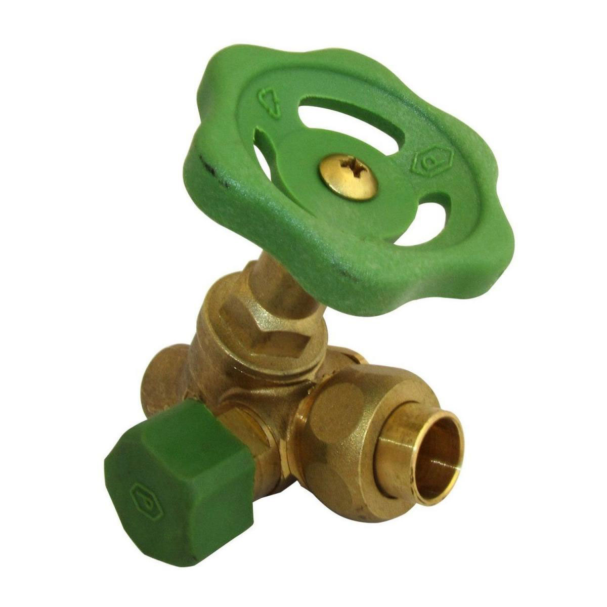 Kirchhoff Schrägsitzventil mit Entleerung 22 mm