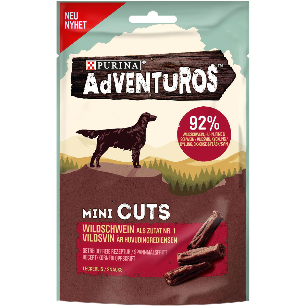 Adventuros Mini Cuts Wildschwein 70g
