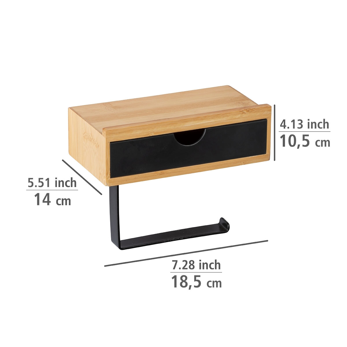 Wenko Toilettenpapierrollenhalter Bambusa Bild 4