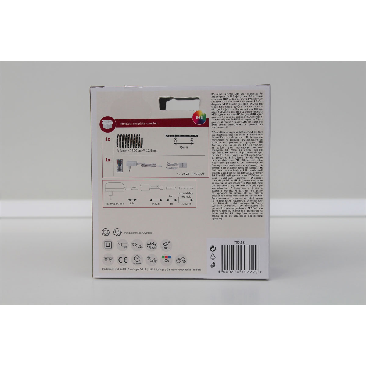 Paulmann LED-Lichtband-Basisset YourLED 3m mehrfabrig Bild 9