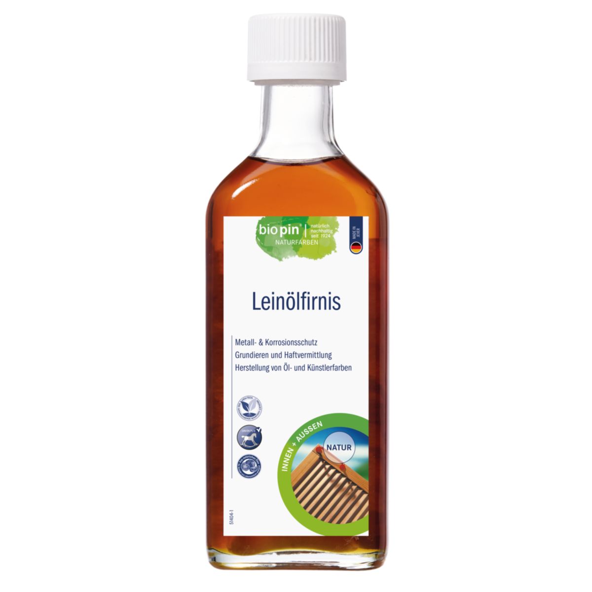 Biopin Leinölfirnis NATUR 0,250 l