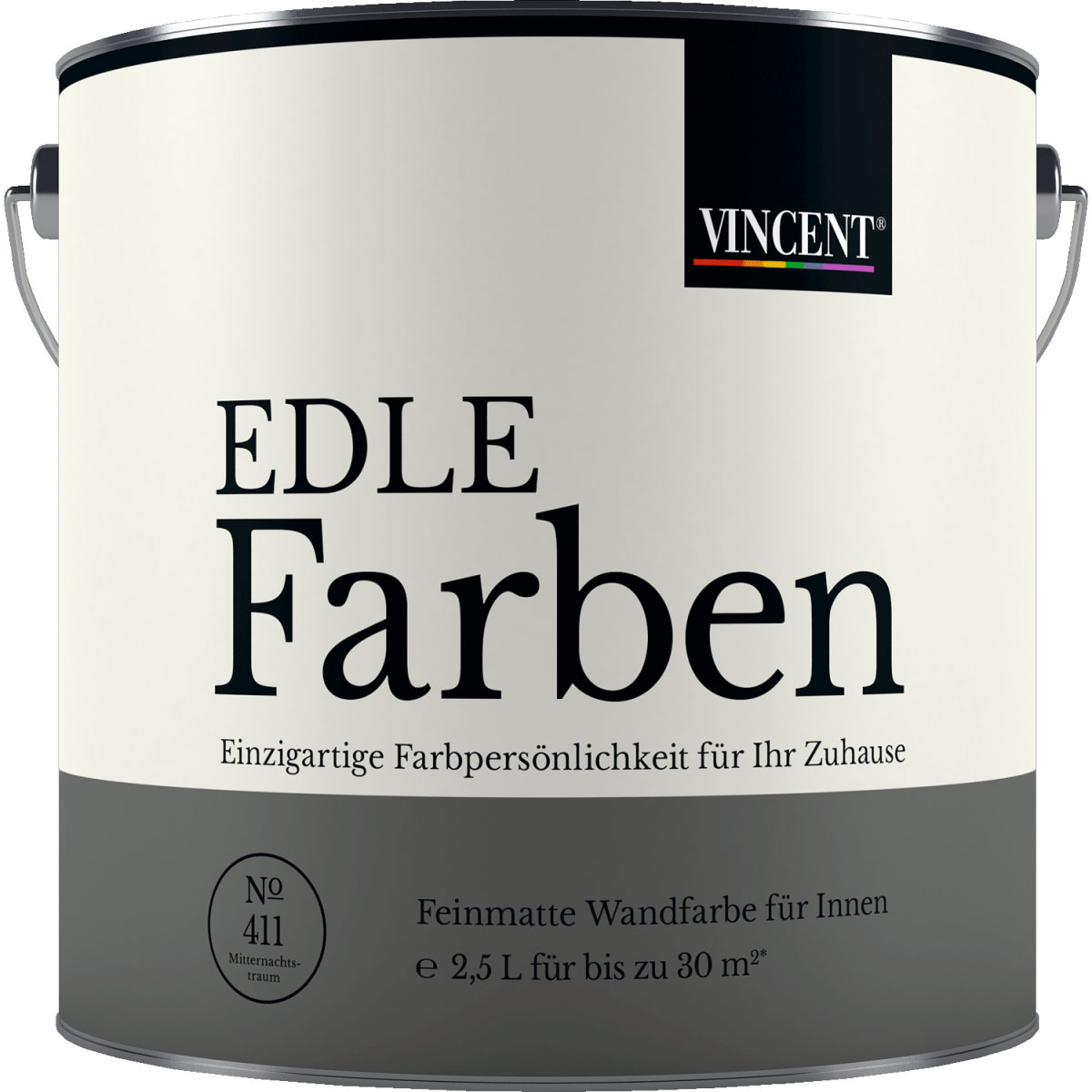 Vincent Wandfarbe Edle Farben Mitternachtstraum 2,5 L Bild 1
