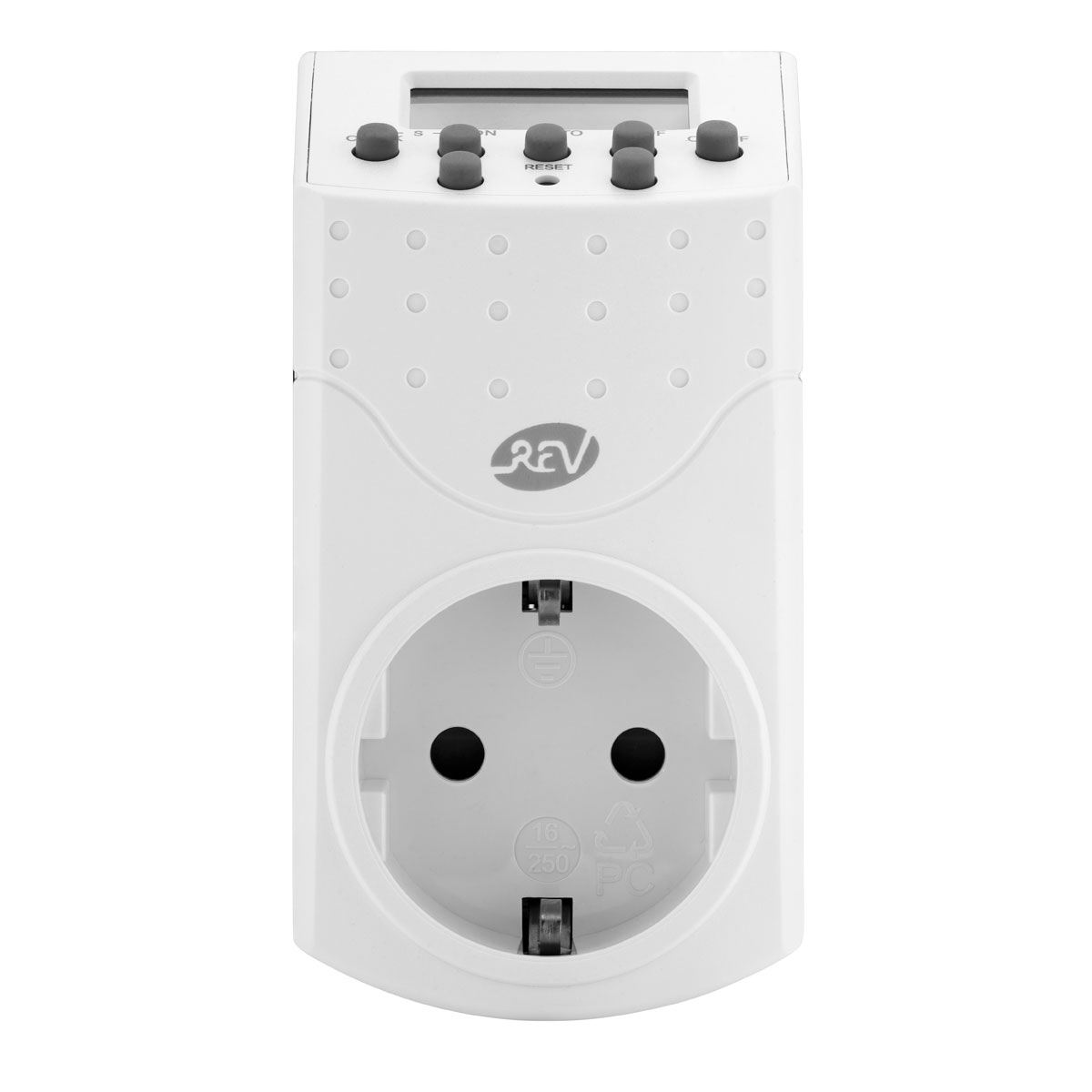 REV Ritter Zeitschaltuhr digital Standard 140 Schaltzeiten weiß