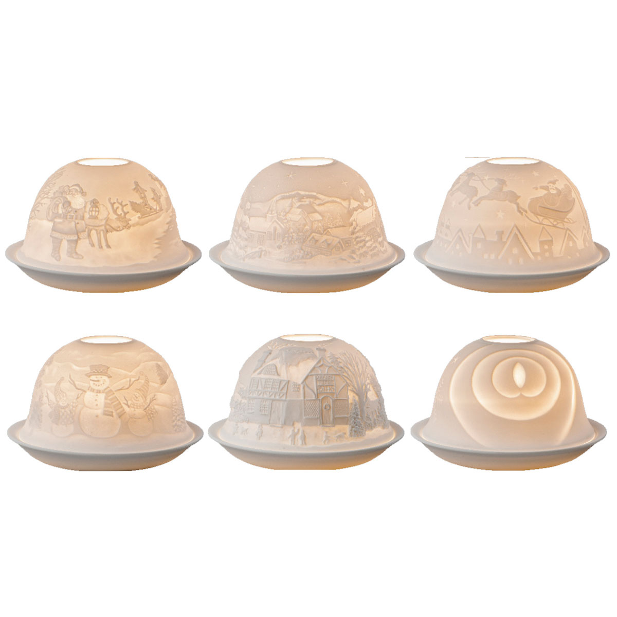 Windlicht aus edlem Porzellan Dome Light