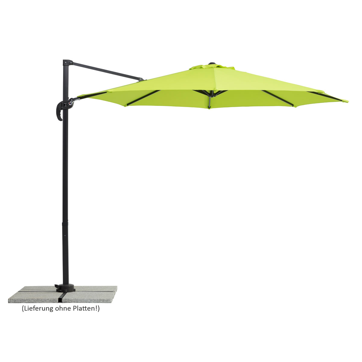 Schneider Schirme Ampelschirm Rhodos Junior Durchmesser 300 cm apfelgrün Bild 1