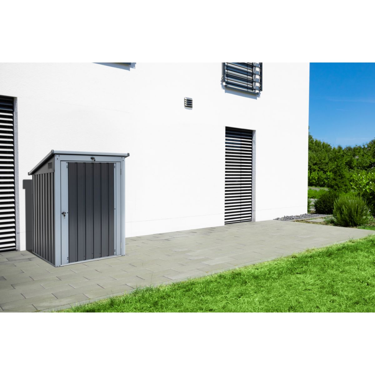 Westmann Mülltonnenbox 1x 240 L 101x104x134 cm Bild 2