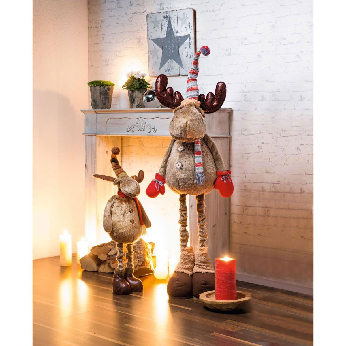 Teleskop-Rentier stehend 150 cm Bild 2