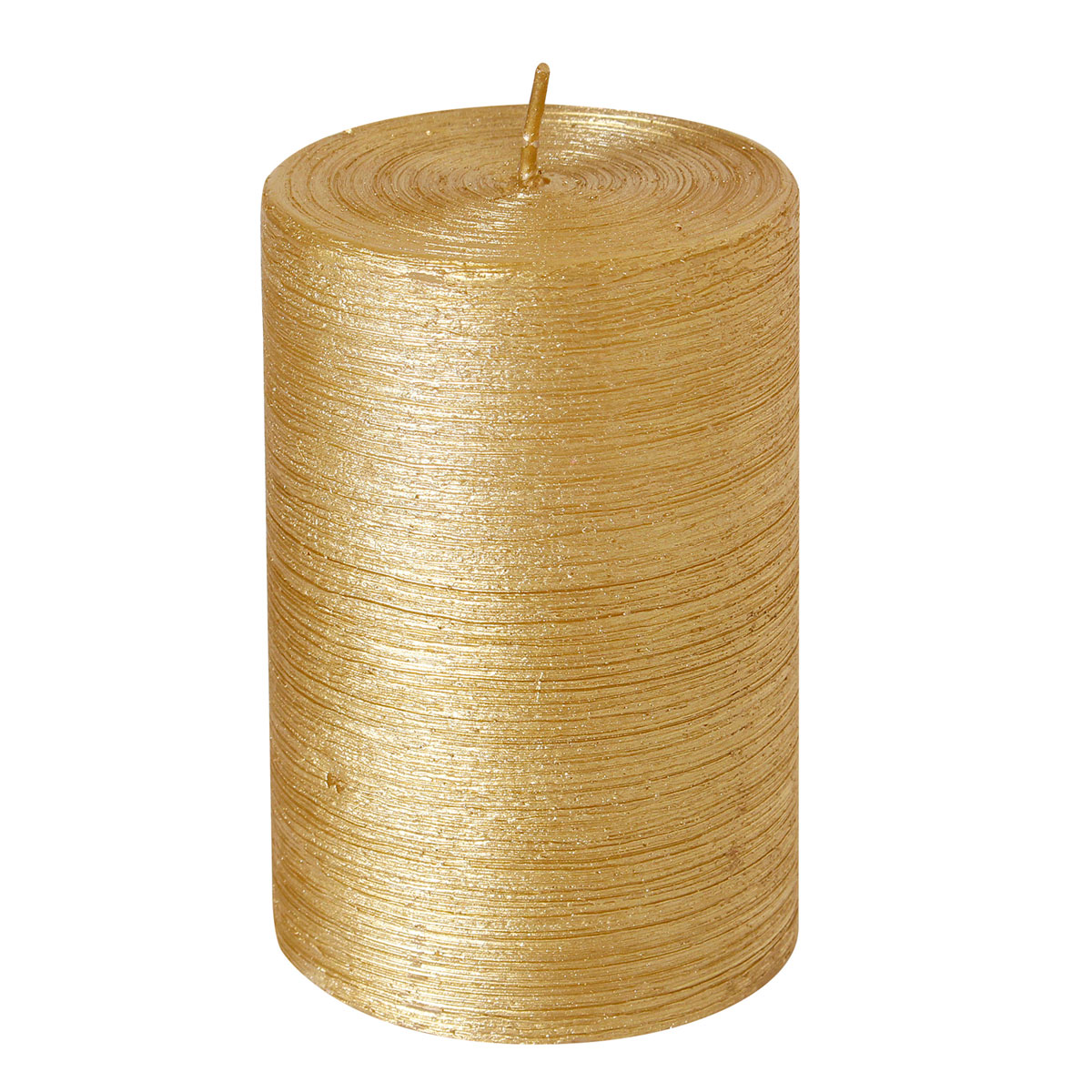 Stumpenkerze Glory 100 mm gold