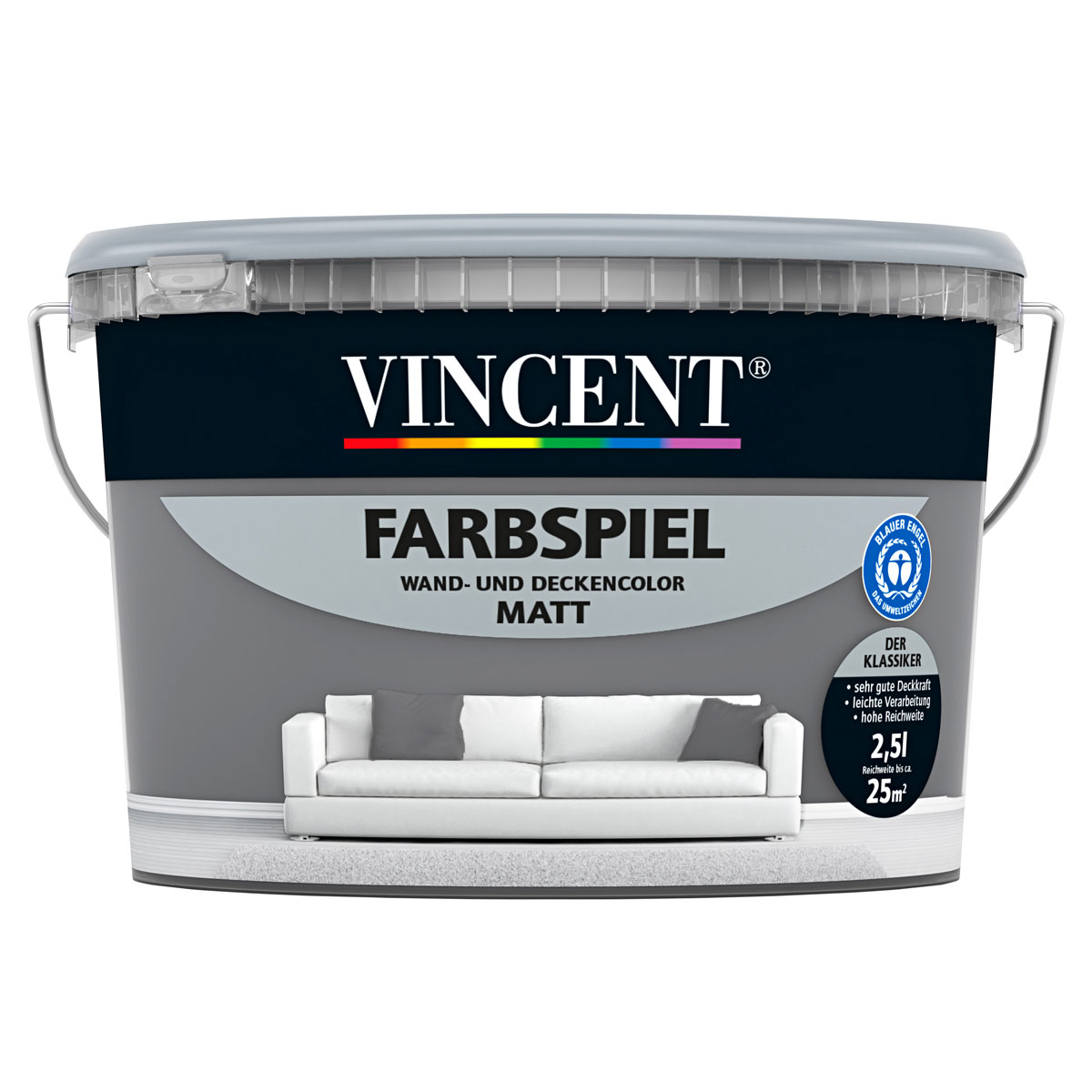 Vincent Farbspiel Mondstein matt 2,5 L