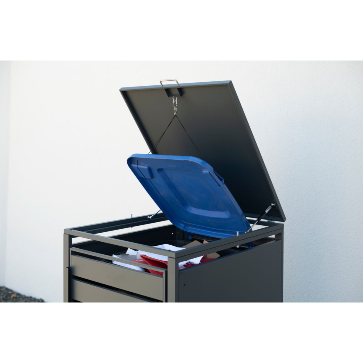 Westmann Mülltonnenbox Kubus 1x 240 L 80x68x116 cm Bild 4