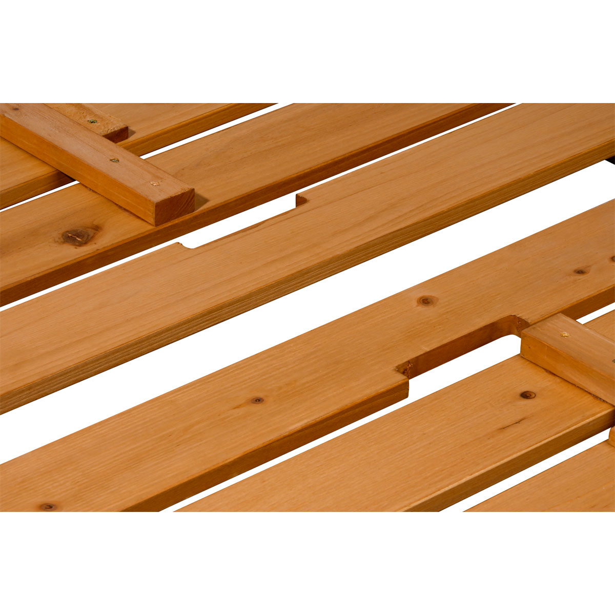 dobar Sandkasten mit Sitzbänken 118 x 118 x 21 cm braun Bild 7