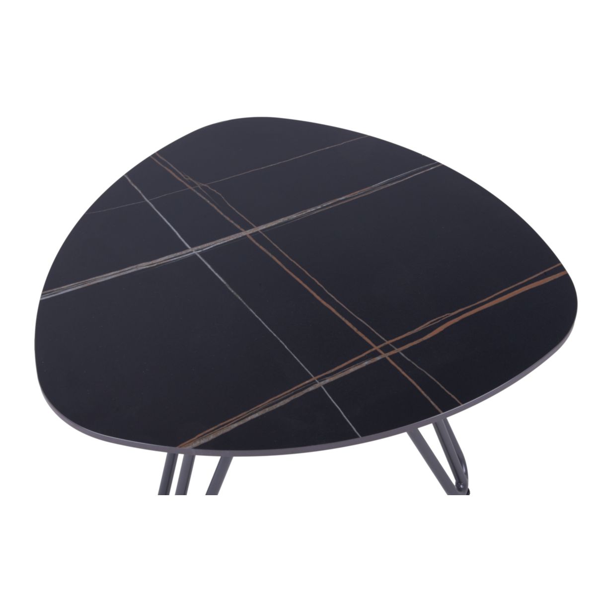 Garden Pleasure Tisch ALINA Aluminium, gesinterter Stein, schwarz Bild 4