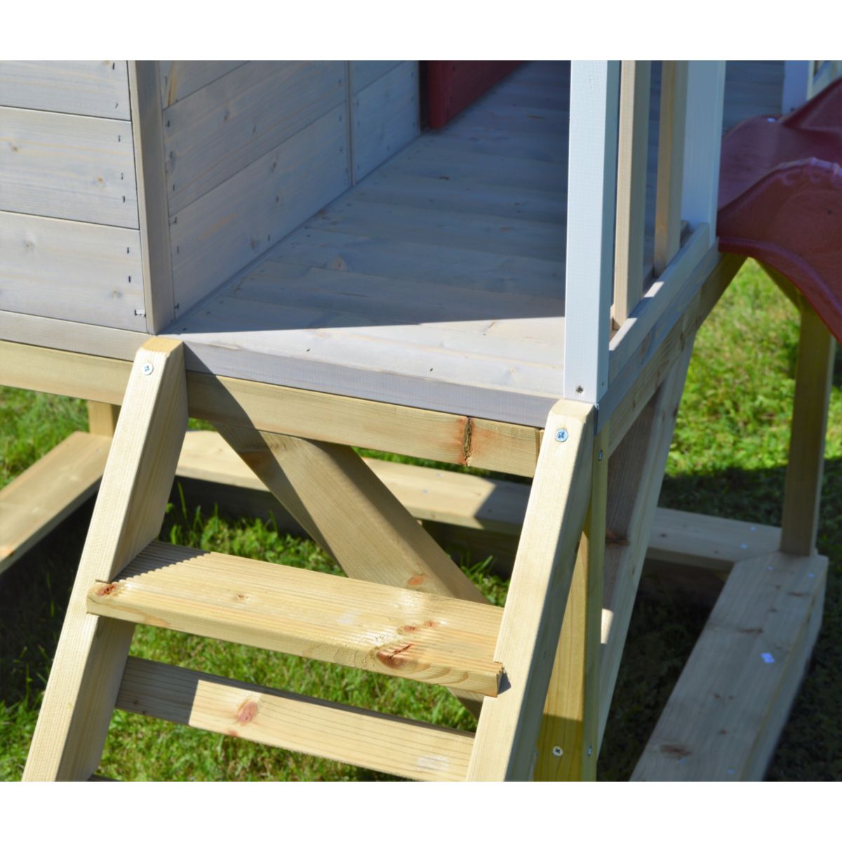 Wendi Toys Spielhaus Alpaka inkl. Sandkasten, Rutsche und Schaukel 290x350x242 cm Bild 5