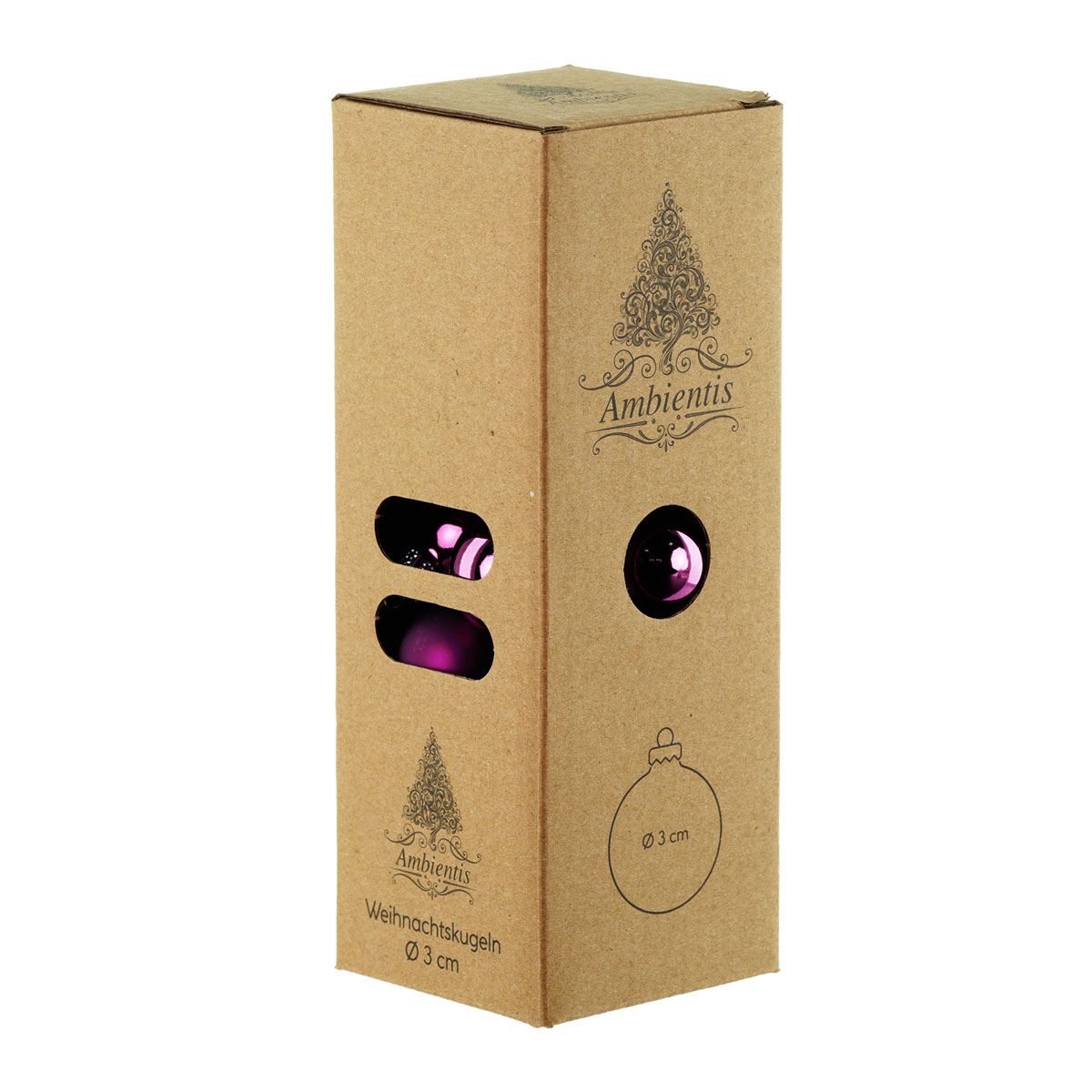 Ambientis Glaskugeln 3 cm lila Mix Bild 2
