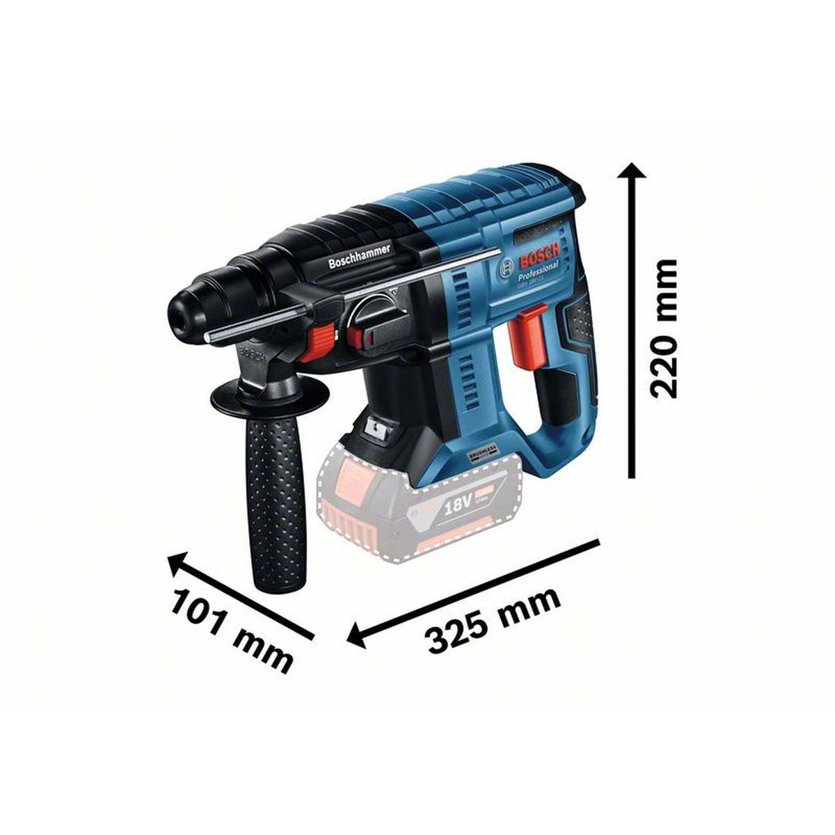 Bosch Professional  Akku-Bohrhammer GBH 18V-21 Bild 3