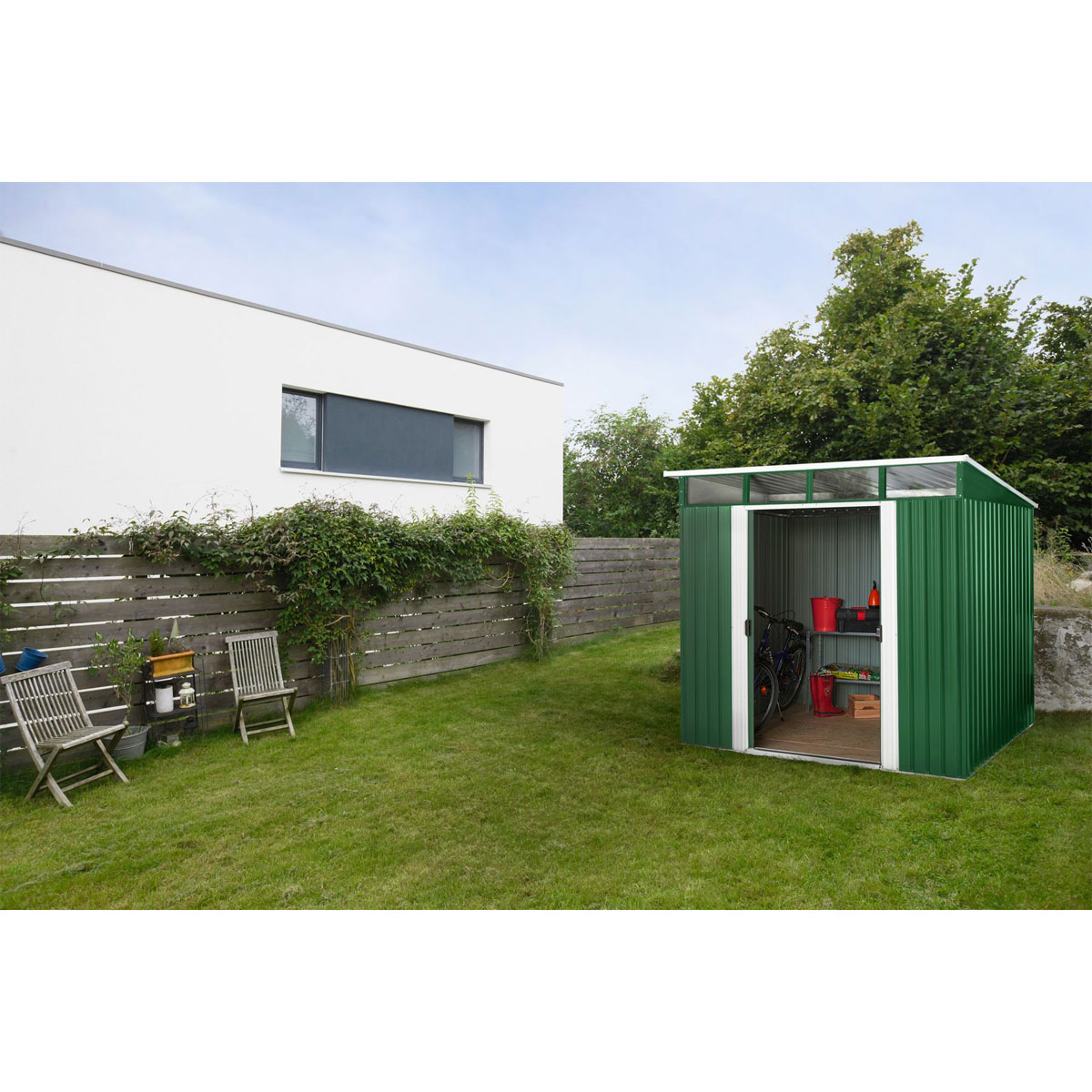 Pergart Gerätehaus Lübeck 6m² weiß Bild 4