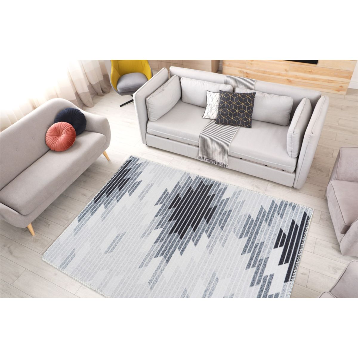 Maya 525 Grau 120cm x 180cm Bild 3