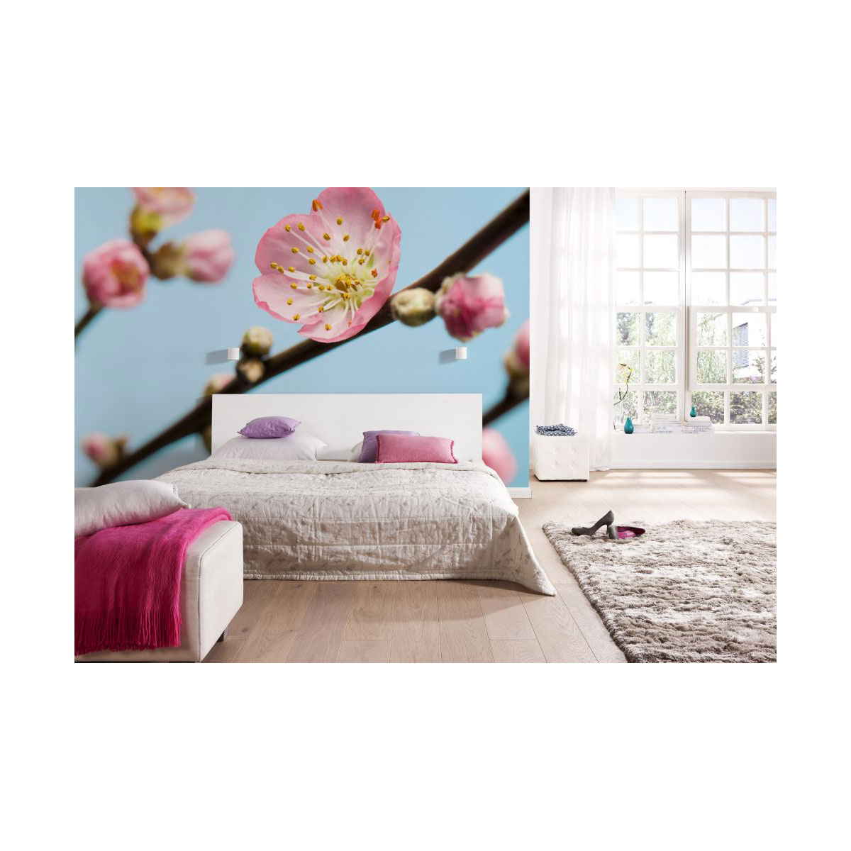 Komar  Vlies Fototapete Peach Blossom 350x250 cm