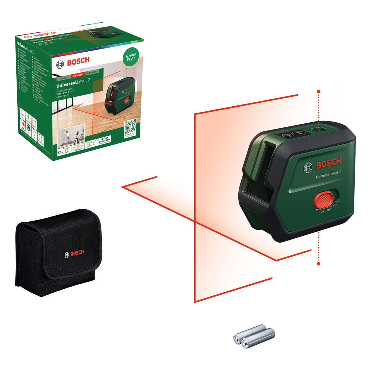 Bosch Kreuzlinienlaser Universal Level 2 Basic Bild 5