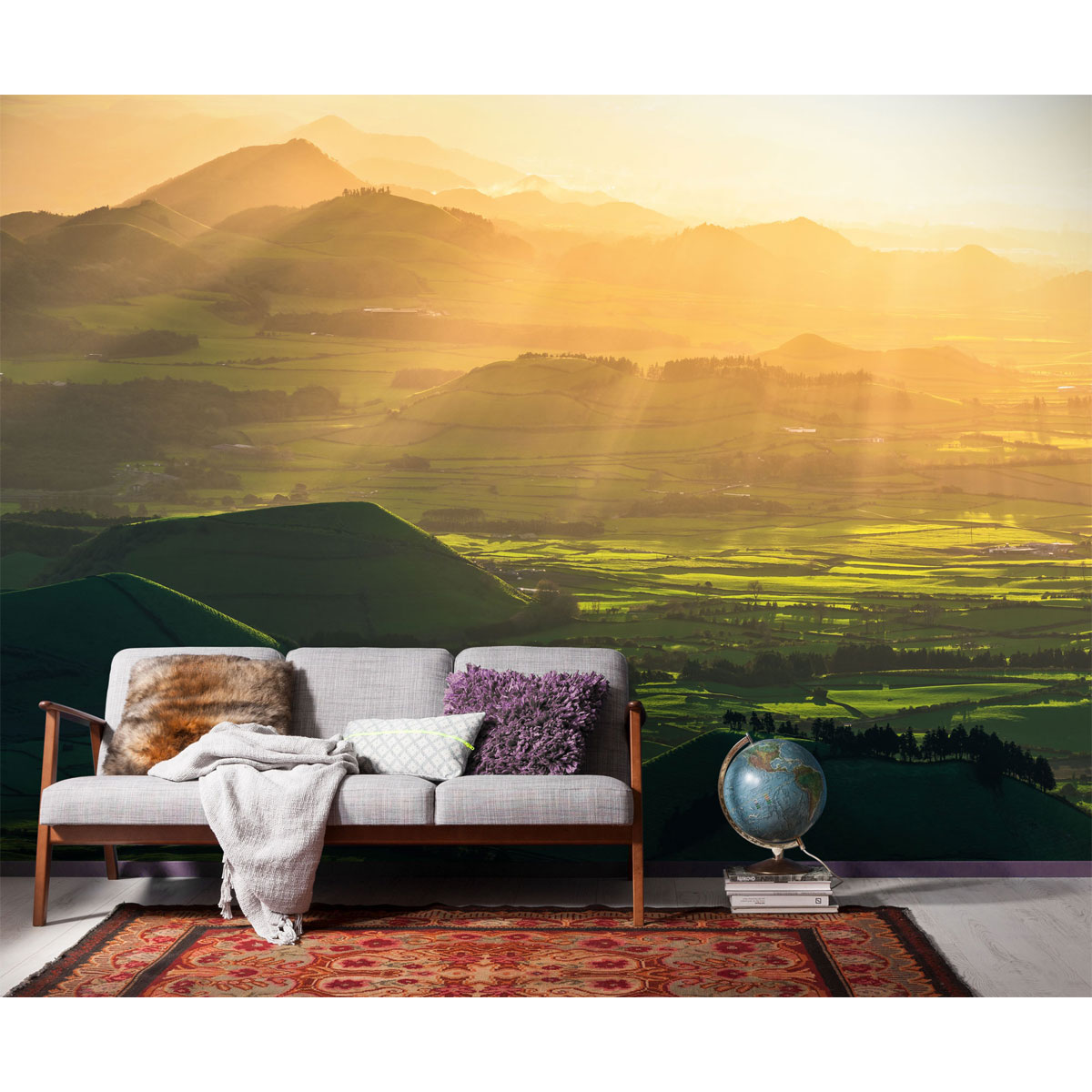 Komar  Vlies Fototapete Crater Land 300x200 cm