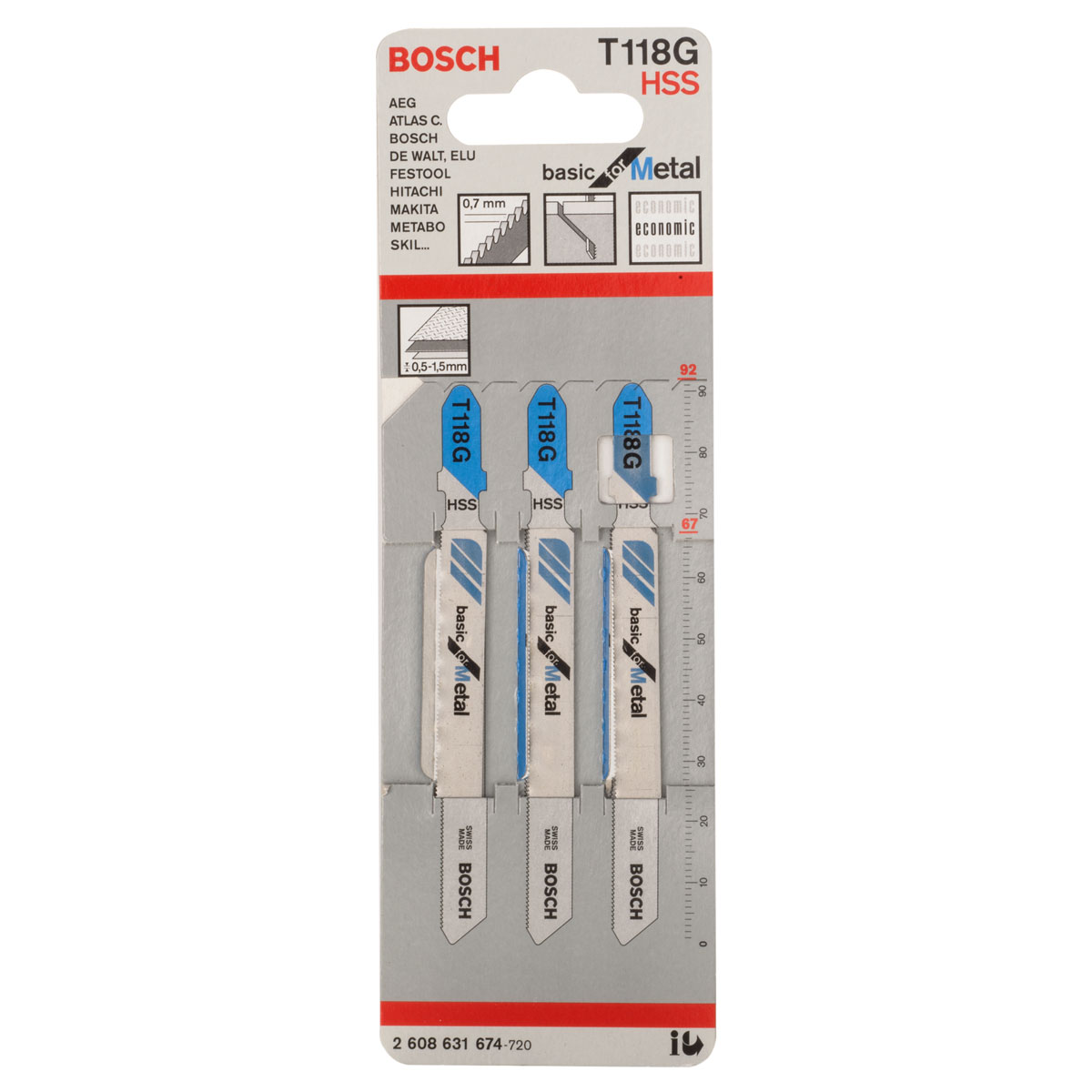 Bosch Professional  Stichsägeblatt T 118 G Basic for Metal Bild 2
