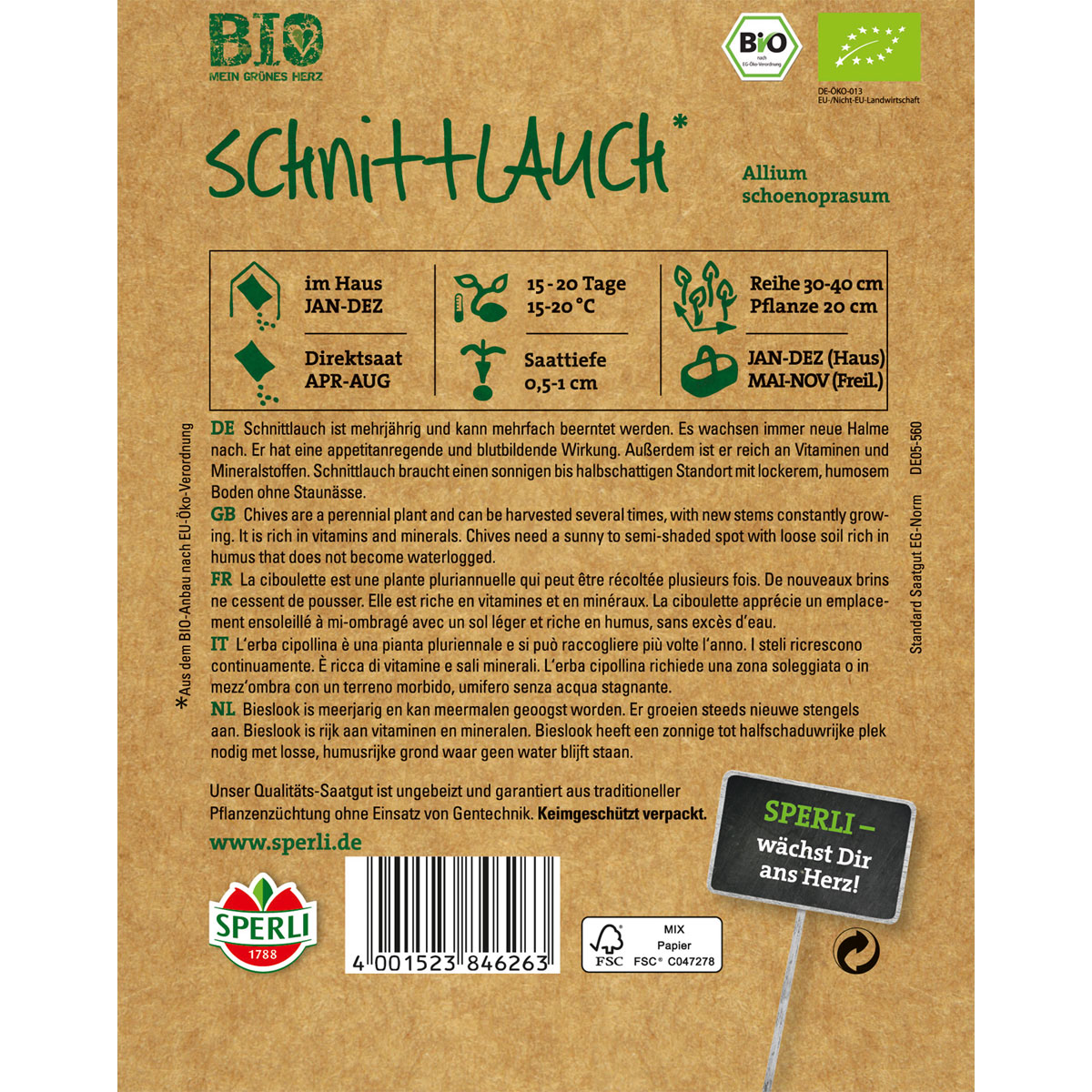 Sperli BIO Kräuter-Schnittlauch Bild 2
