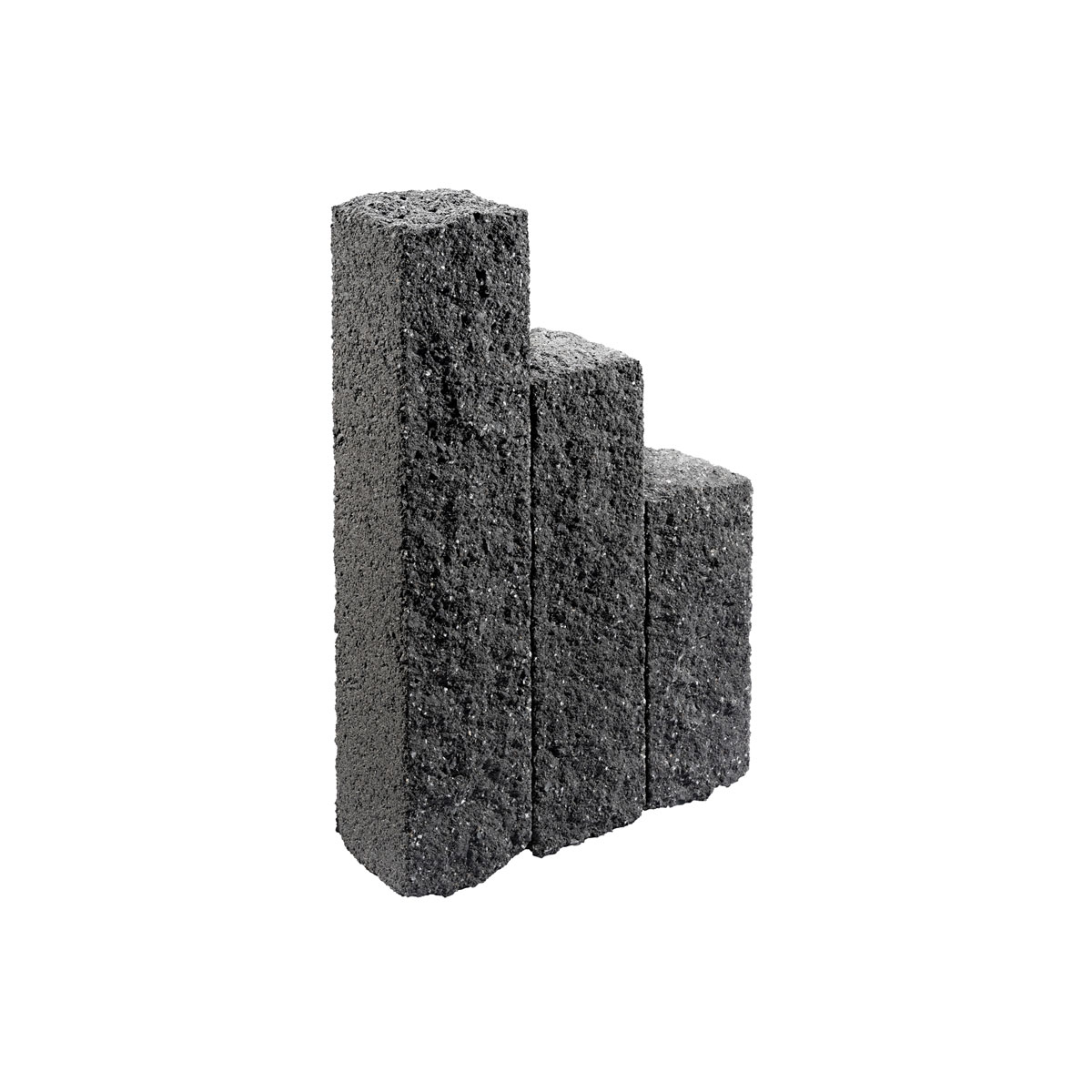 Palisade „Natura Ambiente“ 16x15x60cm  basalt-schwarz