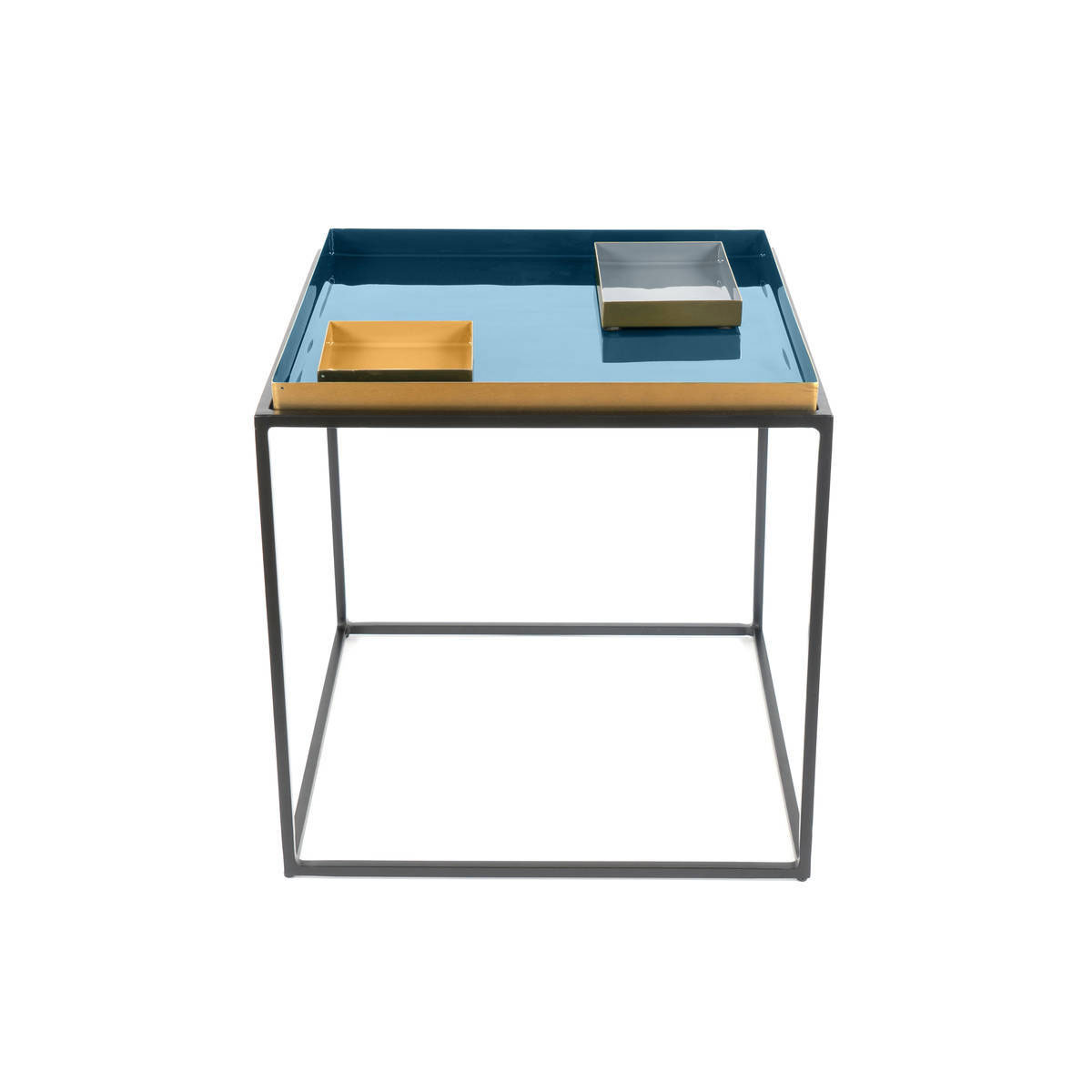 Beistelltisch „Famosa 260“, blau/grau/orange Bild 1