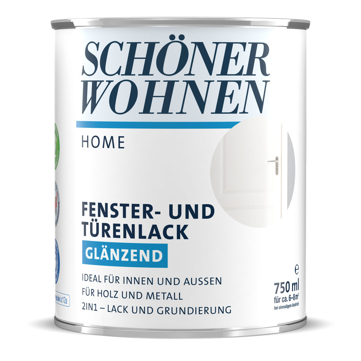 Schöner Wohnen Farbe Fenster- und Türenlack Home weiß glänzend 750 ml