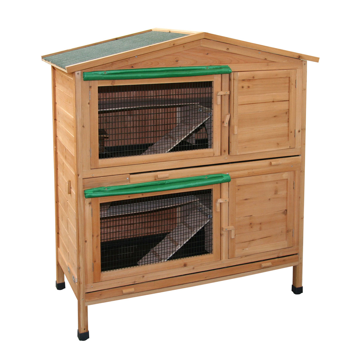 Nagerhaus Appartment 118 x 130 x 61 cm grün-natur Bild 8