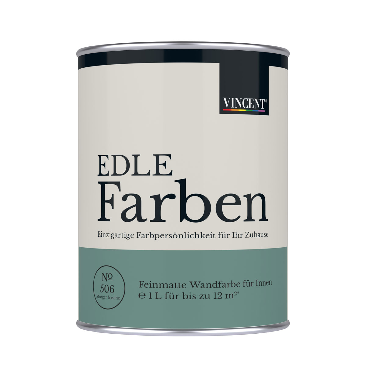 Vincent  Wandfarbe EDLE Farben Morgenfrische matt 1,0 L Bild 1
