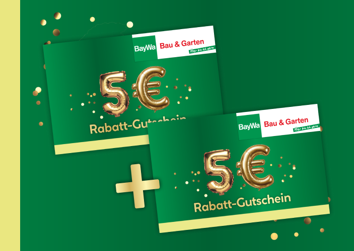 5+5 € Rabatt-Gutschein sichern, Jubiläum