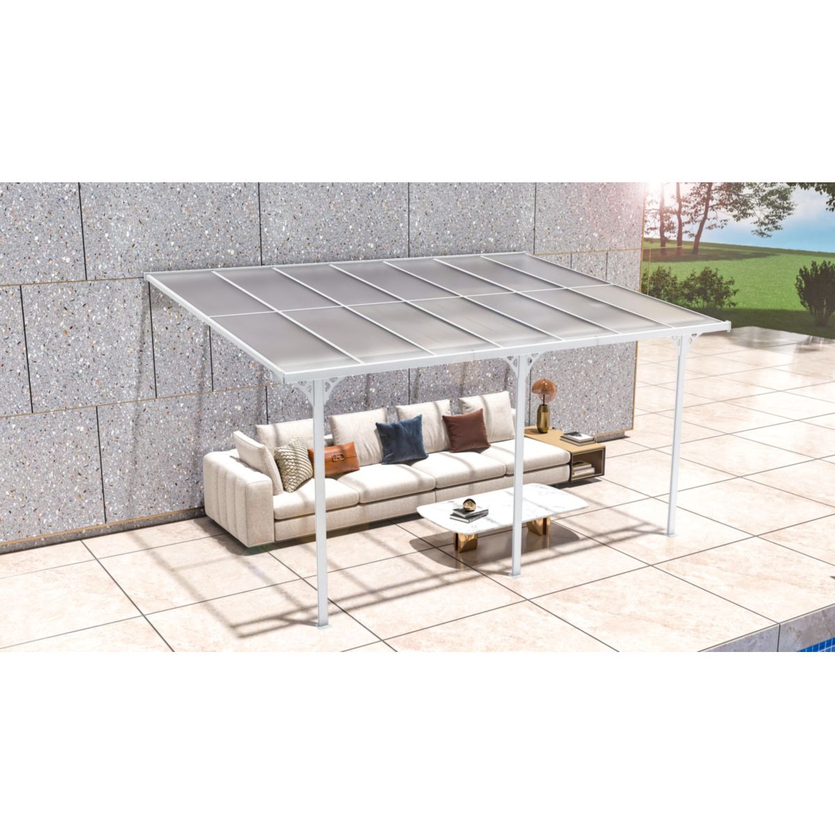 Westmann Terrassenüberdachung Bruce 435 300x435x270 cm Bild 4